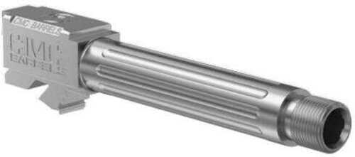 CMC Triggers 75525 Match Precision Fluted Barrel Compatible With for Glock 19 Gen 3&4 9mm 4.01" TB Stainless